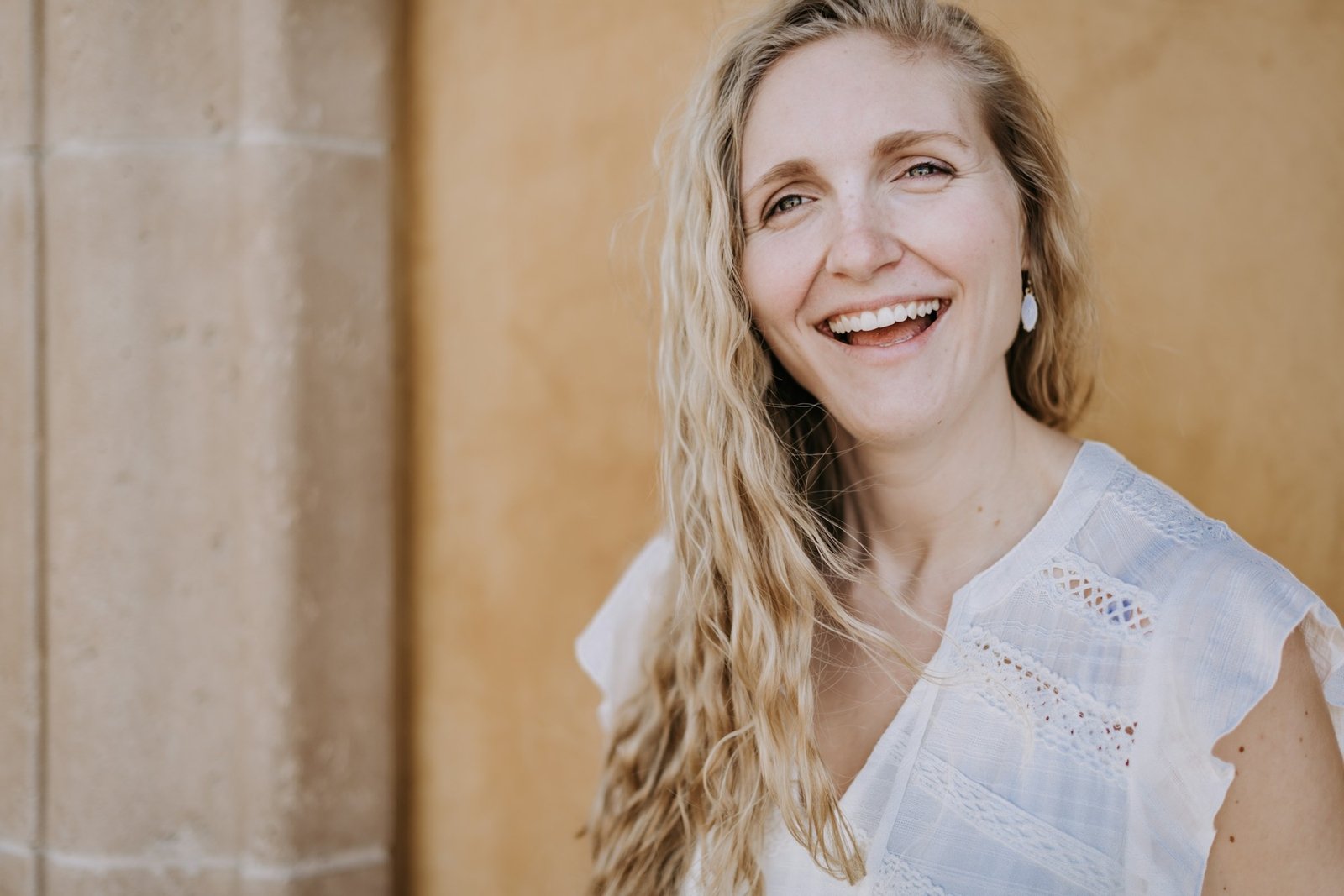 Woman smiling in natural light